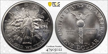 1989-D $1 Congress MS69