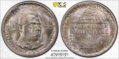 1948 50C Booker T. Washington MS66