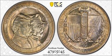 1936 50C Gettysburg MS65