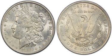 1883-O $1 MS62
