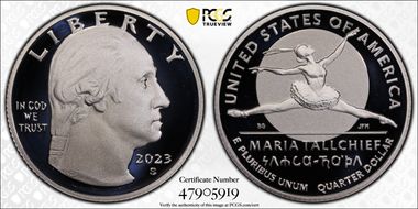 2023-S 25C Maria Tallchief-Silver PR70DCAM