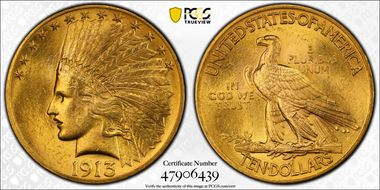 1913 $10 MS63