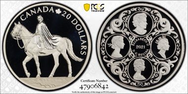 2021 $20 Queen's 95th Birthday PR69DCAM