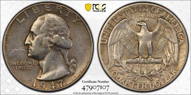 1947 25C XF40