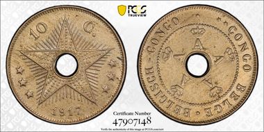 1917 (H) 10c Heaton MS63