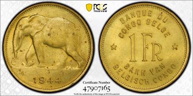 1944 1 Fr KM-26 MS63