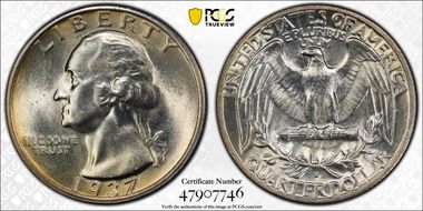 1937-S 25C MS64