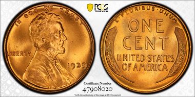 1939 1C MS67RD