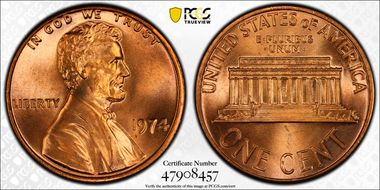 1974 1C MS67RD