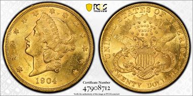 1904 $20 MS60