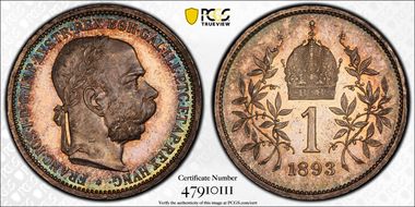 1893 Corona KM-2804  Ag MS64