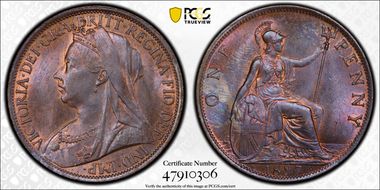 1897 1D S-3961 MS64RB