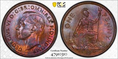 1940 1D S-4114 MS64RB