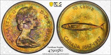 1967 10C 0.800 Ag MS65