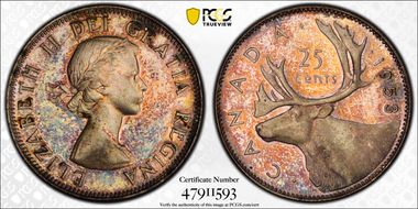 1953 25C No Strap MS63