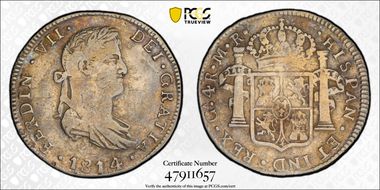 1814-Ga MR 4 R Ga4.4.2 Sm Bust Crown A VF20