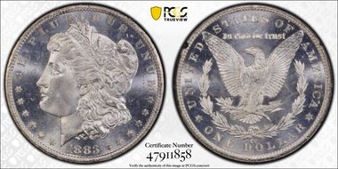 1883-CC $1 GSA Hoard MS65PL