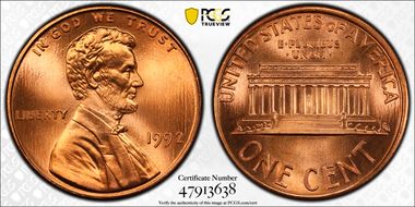 1992 1C MS69RD