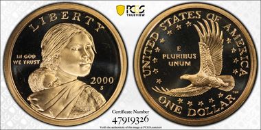 2000-S SAC$1 PR69DCAM