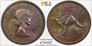 1953 A. (p) 1D MS63BN