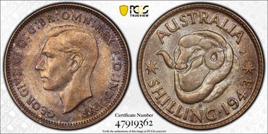 1943-S Shil KM-39  Ag MS64