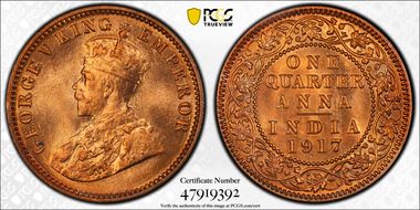 1917(C) 1/4 An SW-8.345 MS66RD