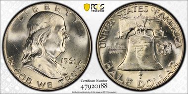 1961-D 50C MS65