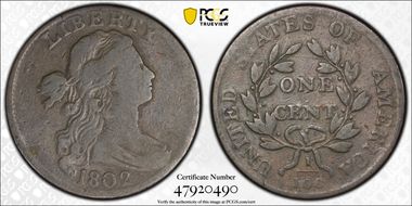 1802 1C S-231, No Stems VG10BN