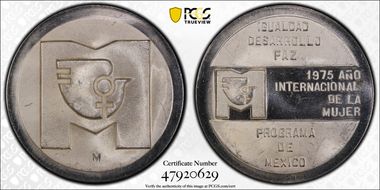 1975-Mo Medal Intl. Year of the Woman Ag SP64