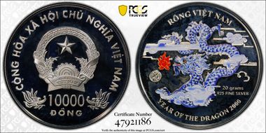 2000 10000 D Dragon/Colorized KM-52 PR68DCAM