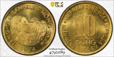 1974 10 Dong F.A.O. MS67