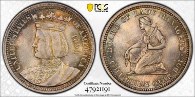 1893 25C Isabella MS64