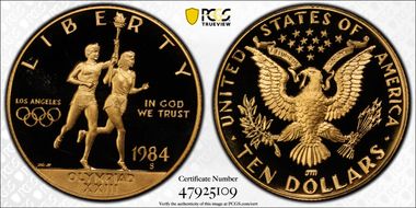1984-S $10 Olympic PR69DCAM