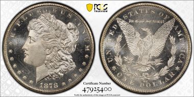 1878-CC $1 MS64+ PL
