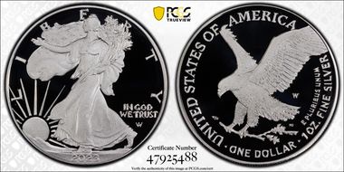 2023-W  $1 Silver Eagle First Strike PR70DCAM