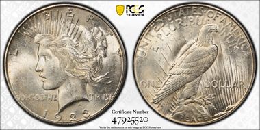 1923-S $1 MS62