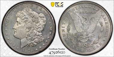 1878-S $1 MS62