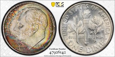 1946-S/S 10C DDR & RPM FS-502 MS67FB