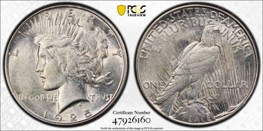 1925-S $1 AU55