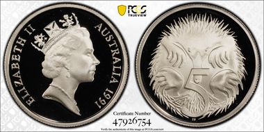 1991 5C Silver PR70DCAM