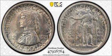 1921 50C Missouri, 2*4 MS63