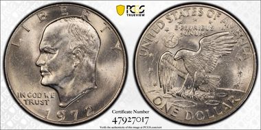 1972-D $1 MS62