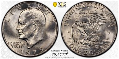 1973-D $1 MS64+