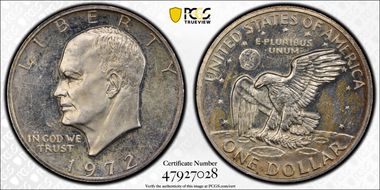 1972-S $1 Silver PR62