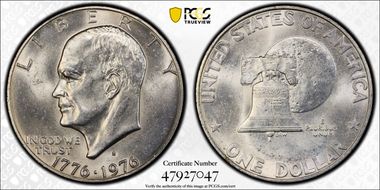 1976-S $1 Silver MS65