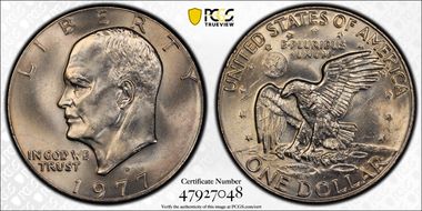 1977-D $1 MS64
