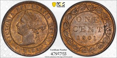 1901 1C MS63RB