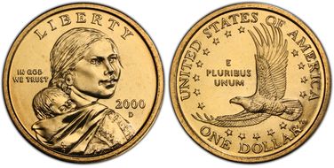 2000-D SAC$1 MS66