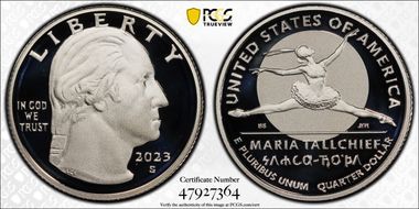 2023-S 25C Maria Tallchief-Silver PR70DCAM