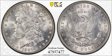 1887 $1 MS64